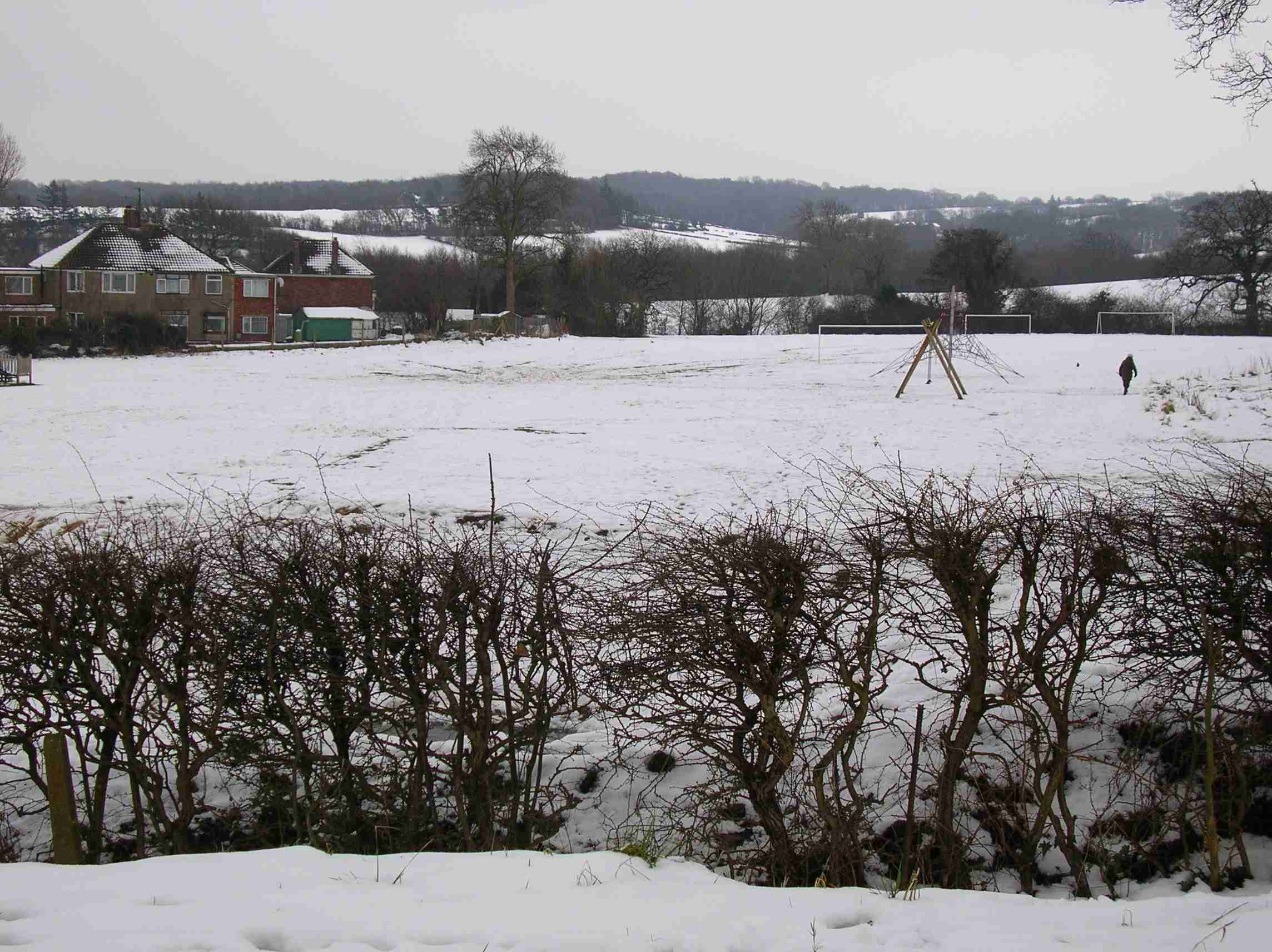 View of Totley in the snow