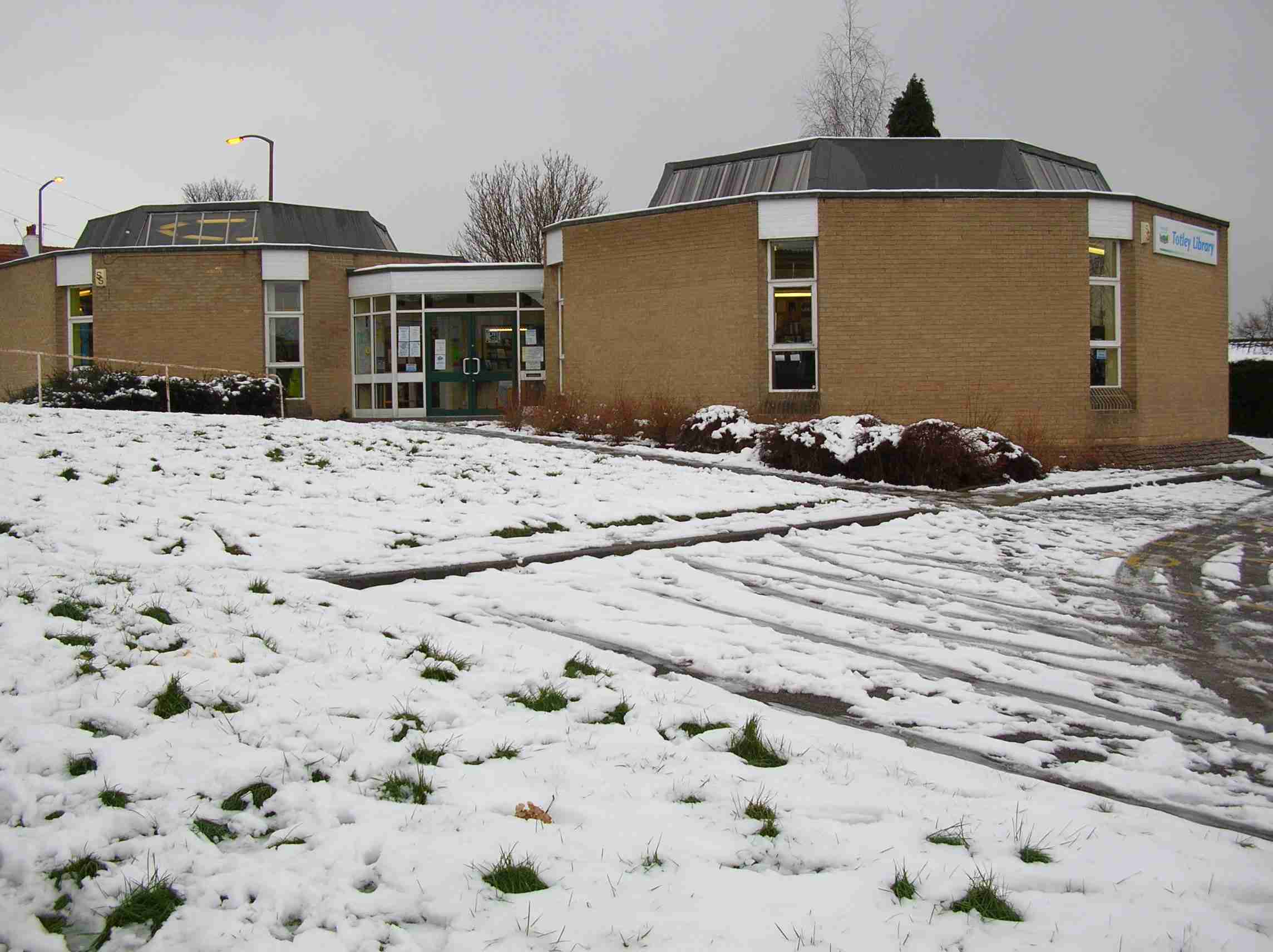 View of Totley in the snow