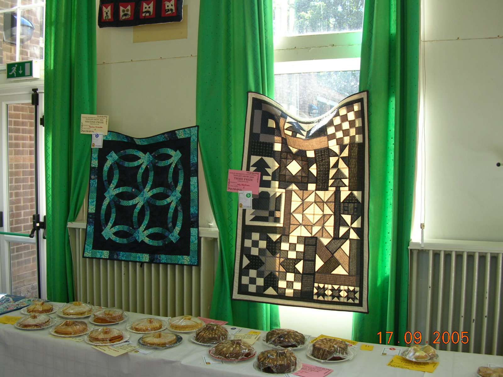 cakes and wall hangings